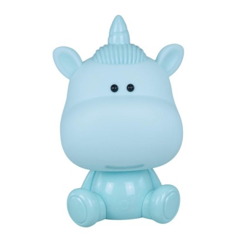 LAMPADA UNICORNO CELESTE 20X18X25